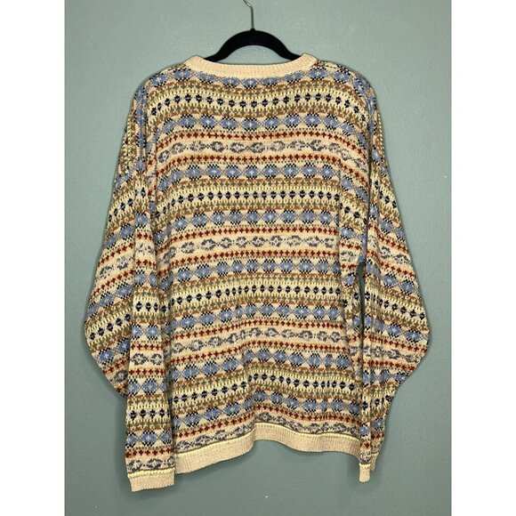 VTG American Eagle Outfitters Men's Large 90s Crewneck LS Knitted Sweater - Picture 2 of 8